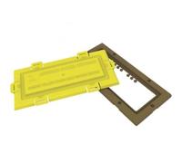 Airbrick Flood Water Defence Protection Cover with Blue/Black Coloured Frame