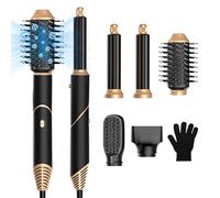 Airbrush 5 in 1, 5 in 1 Hair Styler, Air Styler, Magic Styler with Air Curler, Blow Dryer Brush, Straightener Brush for Drying, Curling, Straightening, Rotating and Volumizing