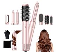 Airbrush 6 in 1 Multi Styler Air Brush Hair Stylers MogaWave Air Styler with Magic Styler, Blow Dry Hair Brush, Hair Wrap Curler, for Drying and Styling Straightening Volumizing Curling Sleeking