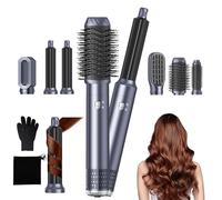 Airbrush 6 in 1 Multi Styler Mogawave Air Styler 6 in 1 Hair Stylers with Magic Styler, Blow Dry Hair Brush, Hair Wrap Curler, for Drying and Styling Straightening Volumizing Curling Sleeking
