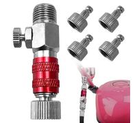 Airbrush Adapter Set Airbrush Quick Disconnect Fitting Adapter for Air Compressor and Airbrush Hose with 4 Male Connectors and 1 Female 1/8" Connector