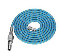 Airbrush Air Hose Kit, 6.0ft Nylon Braided Air Brush Hose Adapter with Standard 1/8" Size Fitting and a 1/4" Size Fitting for Spray Gun Air Compressor