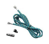 Airbrush Braided Hose 5.9Ft Nylon Hose, with Fittings on Both Ends Air Compressor Adapter Quick Release Coupling, for Most Airbrush Kit