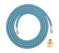 Airbrush Braided Hose 6Ft 1.8m Nylon Hose with 1/8" Size Fittings on Both Ends Air Compressor Adapter Quick Release Coupling 1/8" Male to 1/4" Female for Most Airbrush Kit