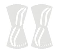 Airbrush Brow Mapping Guide Stickers - Brow Border Shaping Mapping Guide Tape | Brow Mapping Guide Paper | 10 Pairs Eyebrow Dyeing Shaper, Eyebrow Protection Film Strips For Tinting Makeup