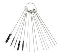Airbrush Cleaning Brushes - Stainless Steel Repair Kit with 5 Brushes and 10 Cleaning Needles, Precision Spray Tool Maintenance Kit | Professional Maintenance for Use with Outboard Motors and ATVs