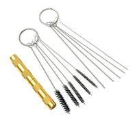 Airbrush Cleaning Kit | Nozzle Cleaner Brush - Portable Accessory with Stainless Steel Needle for Nozzles and Ducts - for Professional and Domestic Work
