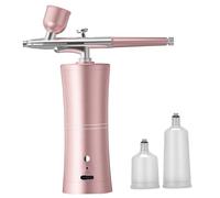 Airbrush Compressor Nail Airbrush Machine, Adjustable Kit with Compressor, Cordless Air Brush Gun with Indicator Light Display for Nail Art, Painting