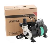 Airbrush compressor with a Double Fan FENGDA air Regulator Filter