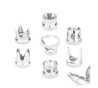 Airbrush Cover Cap Accessory Crown/Tomahawk/Hollow Condensing/Distance Shape Air Brush Fan Caps Closed/Spatter Cap(Fixed Distance Cap 2)