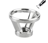 Airbrush Front Cap - Precision Control for Fine Art Spraying | Hollowed Petal & Diffuser Tomahawk Cap Designs | for Artists Painters Hobbyists Model Painting, Flared Flat Top Alloy NeedleCap