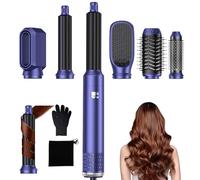 Airbrush Hair Styler 6 in 1 Multi Styler Air Brush Pro Air Styler, Blow Dry Hair Brush, Air Curler, Hair Dry Brush, Airbrush Magic Styler for Drying, Curling, Straightening All Hair Type/Length