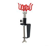 Airbrush Holder Clamp with Pivoting Stand Holds Two Brushes Firmly on Table Edge Provides Stability for Different Airbrush Styles