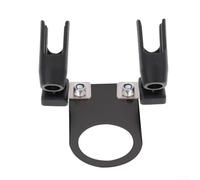 Airbrush Holder for Compressor Stand Accessories, Holds Up to 2 Spray, Metal and Plastic Mounting Bracket for Air Regulator, Black Silver