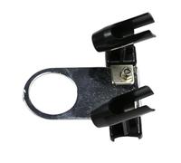 Airbrush Holder for Compressor Station Stand Accessories, 2 Spray Capacity, Silver Black, 75x90x40mm, for Painting Model and Detailing