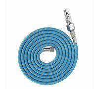 Airbrush Hose 6ft Nylon Braided 1/8in to 1/4in Adapter Fittings for Spray Gun Air Compressor