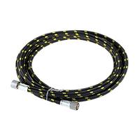 Airbrush Hose, Nylon Braided Air Hose 5.9ft, with Quick Connector Accessories for Iwata, Devilbiss, Black