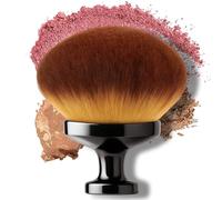 Airbrush Kabuki Brush for All Face Makeup & Foundation, Perfect for Liquid, Cream, and Powder. Large Brush for Fast, Effortless, Natural, and Beautiful Look, With Oval Wide-headed Bristles - Black