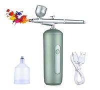 Airbrush Kit Portable Handheld Cordless Air Brush Kit with Compressor, Adjustable Pressure Airbrush for Painting Model, Coloring, Tattoo, Nail Art, Makeup, Cake Decorating