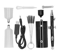 Airbrush Kit Rechargeable Handheld Single Action with Mini Compressor for DIY Nail Art Model Painting Artists Professional Results Easy to Use