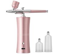 Airbrush Kit with Compressor, Air Brush Machine for Nails, Nozzle Oxygen Injector, Cordless Airbrush Gun, for Skin Hydration, Nail Art, Tattoo, Painting, Makeup, Cake, Barber