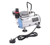 Airbrush Kit with Compressor & Spray Booth - 1/6HP 58PSI Set, 3 Spray Guns, Quiet 45dB Operation, 1200LM LED Station for Painting, Makeup, Nails & Tattoo Art
