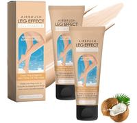Airbrush Leg Makeup Kit Natural Shade Full Coverage Waterproof - Long Lasting Transfer Resistant Foundation For Concealing Veins Tattoos And Discoloration Smooth Even Skin Tone Lightweight Formula