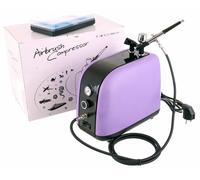 AIRBRUSH MODELING COMPRESSOR Oil-free + Airbrush Reducer with pressure gauge