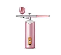 Airbrush Nail and Body Spray Painting Machine Colouring Air Pump Type Halo Gradient Mini Rechargeable Precise Control(Pink)