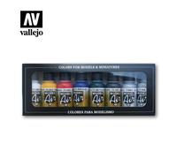 AIRBRUSH PAINTS - VALLEJO MODEL AIR BASIC COLOR KIT (8 x 17ML BOTTLES) - 71.174