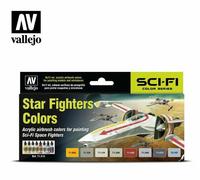 AIRBRUSH PAINTS - VALLEJO MODEL AIR - STAR FIGHTER COLORS (8 x 17ML) - 71612