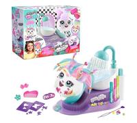 Airbrush Plush Hair'iffic Salon, Decorate your own plush, wash off with the salon shower & design again! Long colourful hair to style