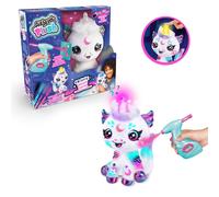 Canal Toys - Airbrush Plush - Light Up Cosmic Unicorn - Personalise & Decorate - Battery-Powered - 4 Chalk Pens & 100+ Stencils - Reusable Plush Toy - Sensory Craft for Kids 6 Years + - AIR 028
