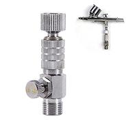 Airbrush Quick Disconnect Coupler Connection Fitting Adapter with Airbrush Airflow Adjustment Control Valve 1/8 inch