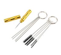 Airbrush Set 3pc Set Airbrush Spray Gun Nozzle Cleaning Repair Tool Kit Stainless Steel Needle Brush Set Art Accessories