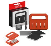 Airbrush Set: 8 Grinding Wheels + 4 Tools for Repairing Cones | Manual Sharpening Needle for Rguns Versatile Airbrush for Beauty Salons, Cakes, Decorations, Cosmetics, Modeling 8.15 x 7