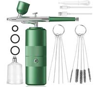 Airbrush Set with Compressor: Wireless Spray Gun, Airbrush Kit, Portable Airbrush Gun with Compressor, USB Rechargeable Handheld Spray Gun Set for Skin Hydration, Tattoo, Nails, Makeup