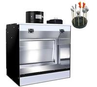 Airbrush Spray Booth for Crafts, Model Painting, Nail Art & Pottery with Waterfall Filter, 3-Layer Filtration and Adjustable LED Lighting