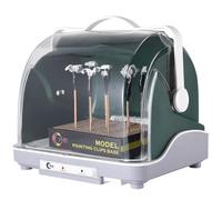 Airbrush Spray Booth Kit, Hobby Model Painting Dryer Booth, 120W Electric Airbrush Drybooth with Cool Air Mode, Water Filter Box and Transparent Dust Cover, for Painting Model Craft Hobby DIY