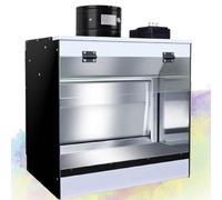 Airbrush Spray Booth Kit with Water Curtain Exhaust, LED Lighting for Model, Cake, Nail Art, Pottery & Crafts