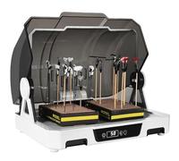 Airbrush Spray Booth with Dust Cover, LCD Screen, Large Capacity Paint Dryer, Adjustable Temperature and Time for Hobby Models, Arts, and Crafts Projects
