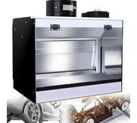 Airbrush Spray Booth with Exhaust and LED Lighting for Art, Crafting, Model Making, Cake Decorating