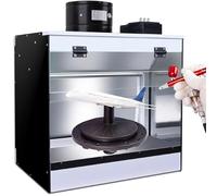 Airbrush Spray Booth with Exhaust System and LED Lighting for Crafts, Model Making, Cake Decorating, Nail Art, and Pottery