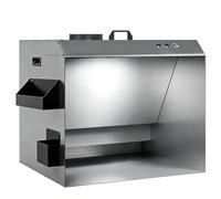 Airbrush Spray Booth with LED Lights, Stainless Steel Construction, Silenced Air Duct and Removable Exhaust Fans for Makeup and Art Painting