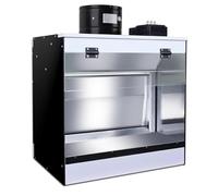 Airbrush Spray Booth with Water Curtain Exhaust System and LED Lighting for Crafts and Art Projects
