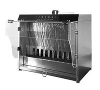 Airbrush Spray Booth with Waterfall Exhaust System, Touch Control, 3 Color LED Lights, for DIY Art Crafts Models Cakes Nails