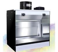 Airbrush Spray Booth with Waterfall, Fans, and LED Lights for Painting Model DIY Arts and Crafts - Ultra-High Color Rendering (Ra ≥ 98)