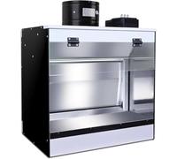 Airbrush Spray Booth with Waterfall Filter Exhaust, Portable Paint Station for Model Making, T-Shirt Art, Cake Decorating & Home DIY