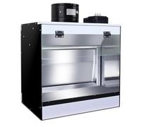 Airbrush Spray Booth with Waterfall Water Curtain & LED Lighting for Exhausting Air, Ideal for Model, Cake, Nail Art, Pottery & Crafts