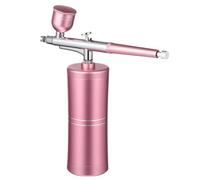 Airbrush Spray Kit Pink Portable Mini for Makeup and Painting Use